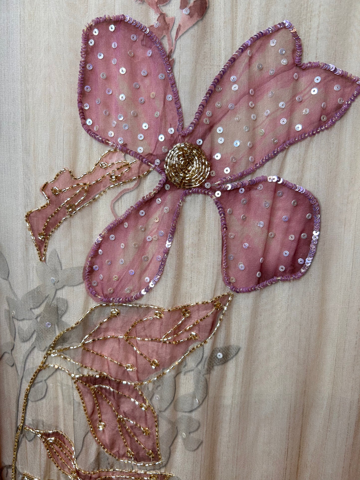 Elayna Organza Suit (Ivory Lavender)
