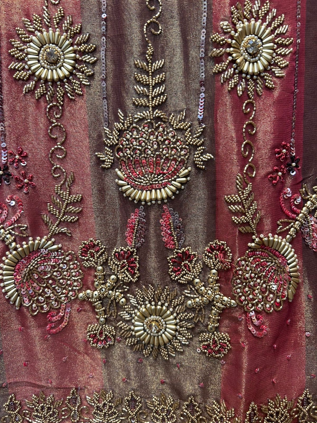 Chaandbaliyaa Organza Suit (Wine)