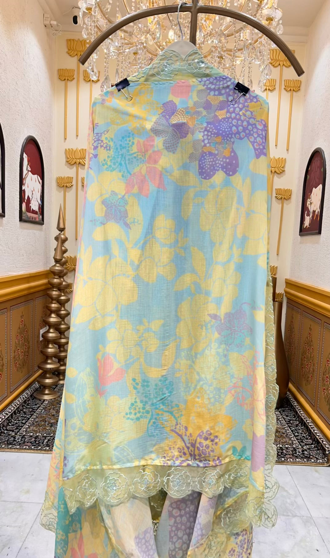 Avena Sequin Print Suit