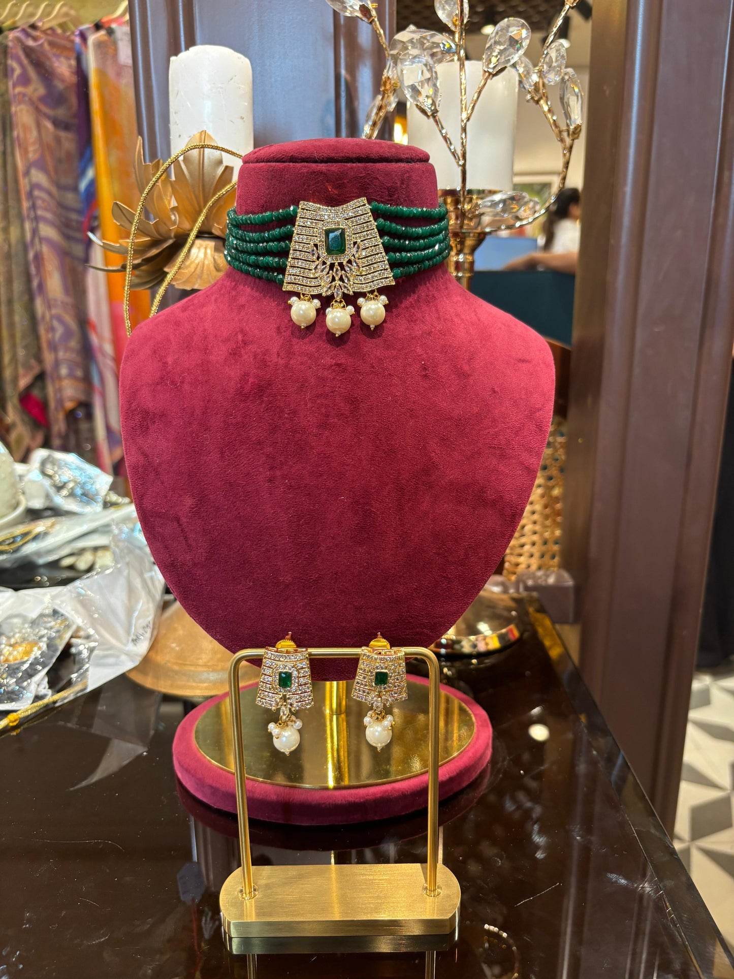 Elara Choker Set (Green)