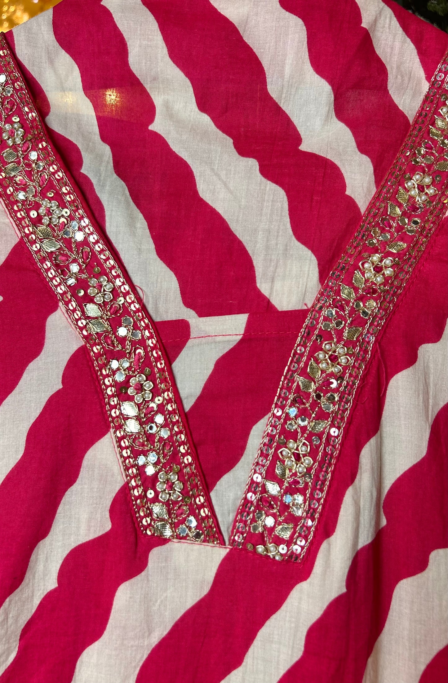 Pehra Cotton Suit (Pink)