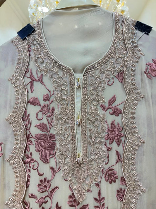 Aniera Cutwork Georgette Suit
