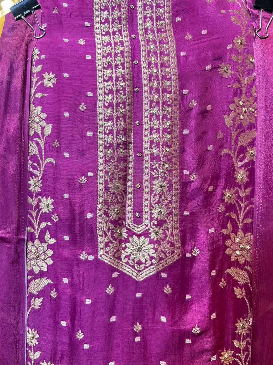 Ruzina Silk Suit (Wine)