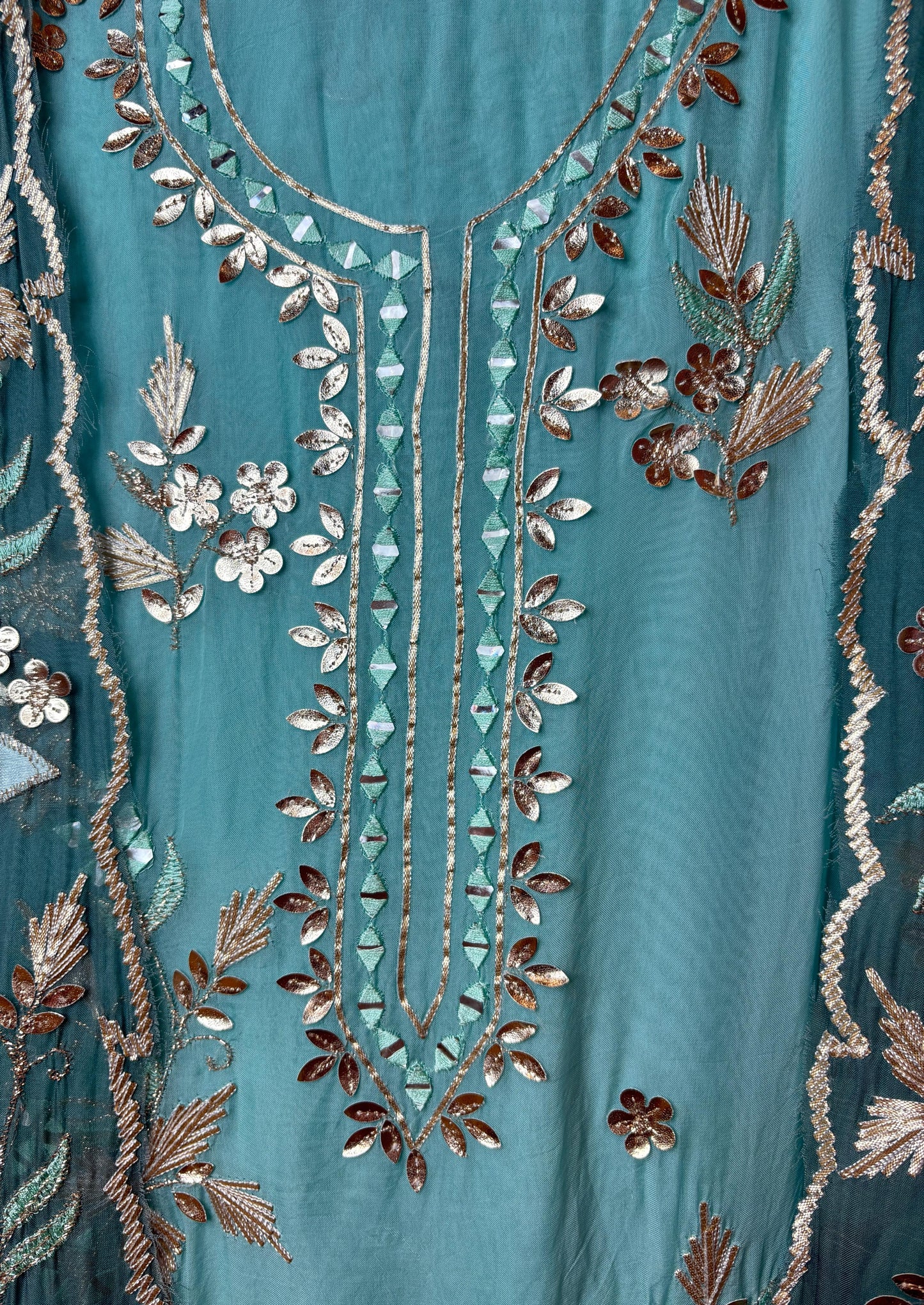 Keyaara Organza Suit (Blue)