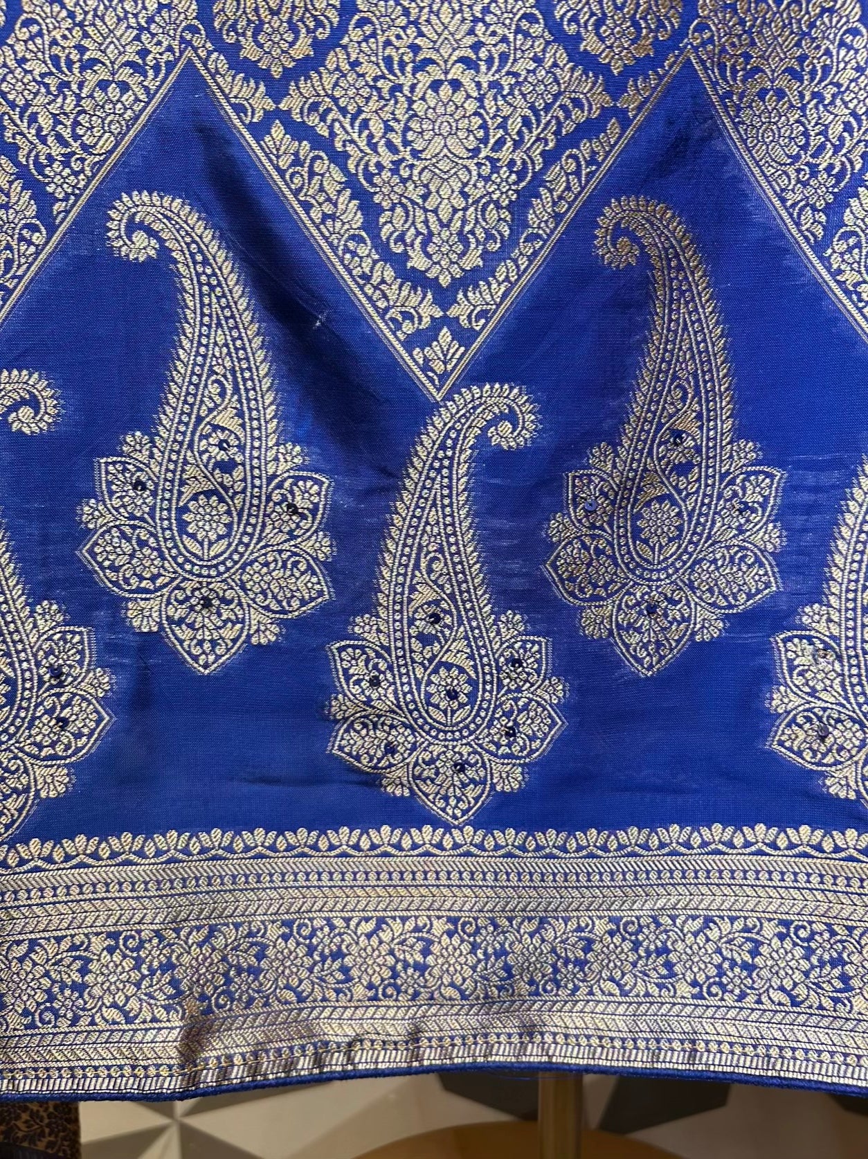 Roopkaar Banarasi Suit (Blue)