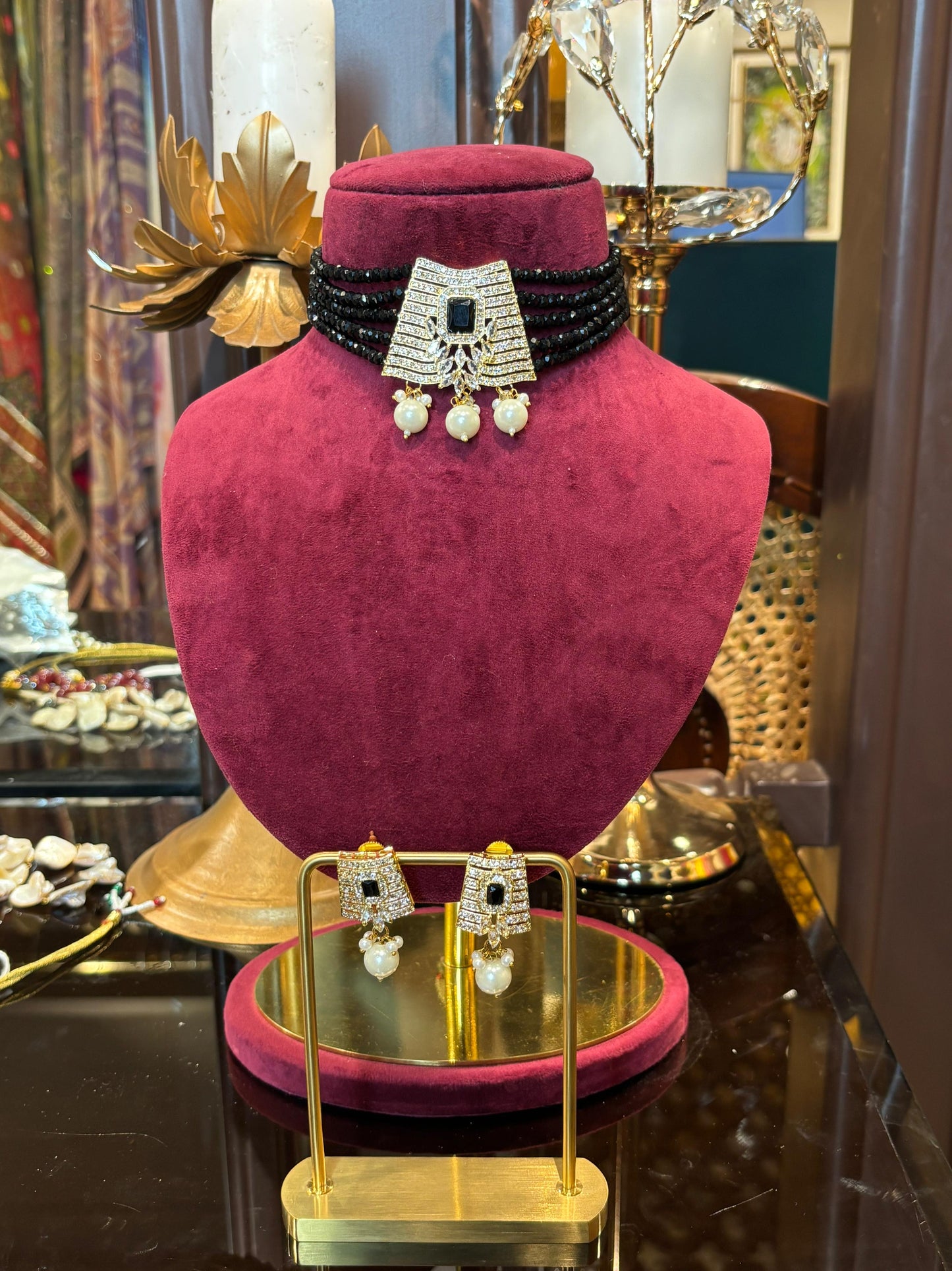 Elara Choker Set (Black)