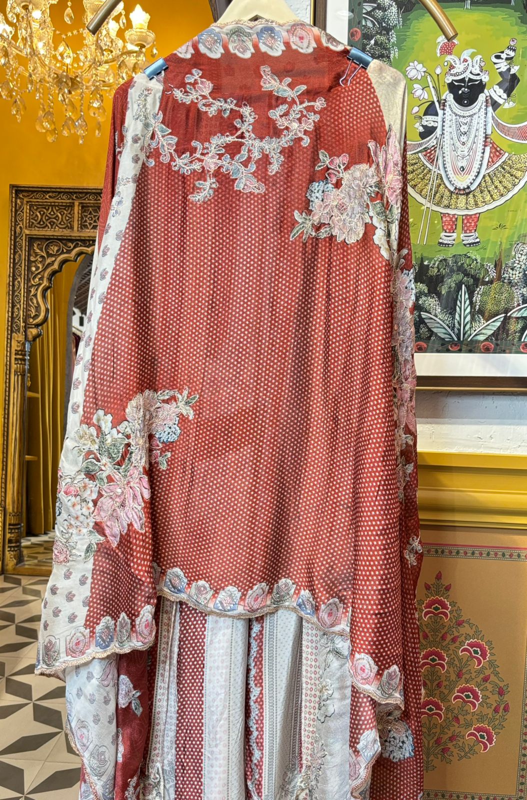 Afsara Crêpe Suit (Rust)