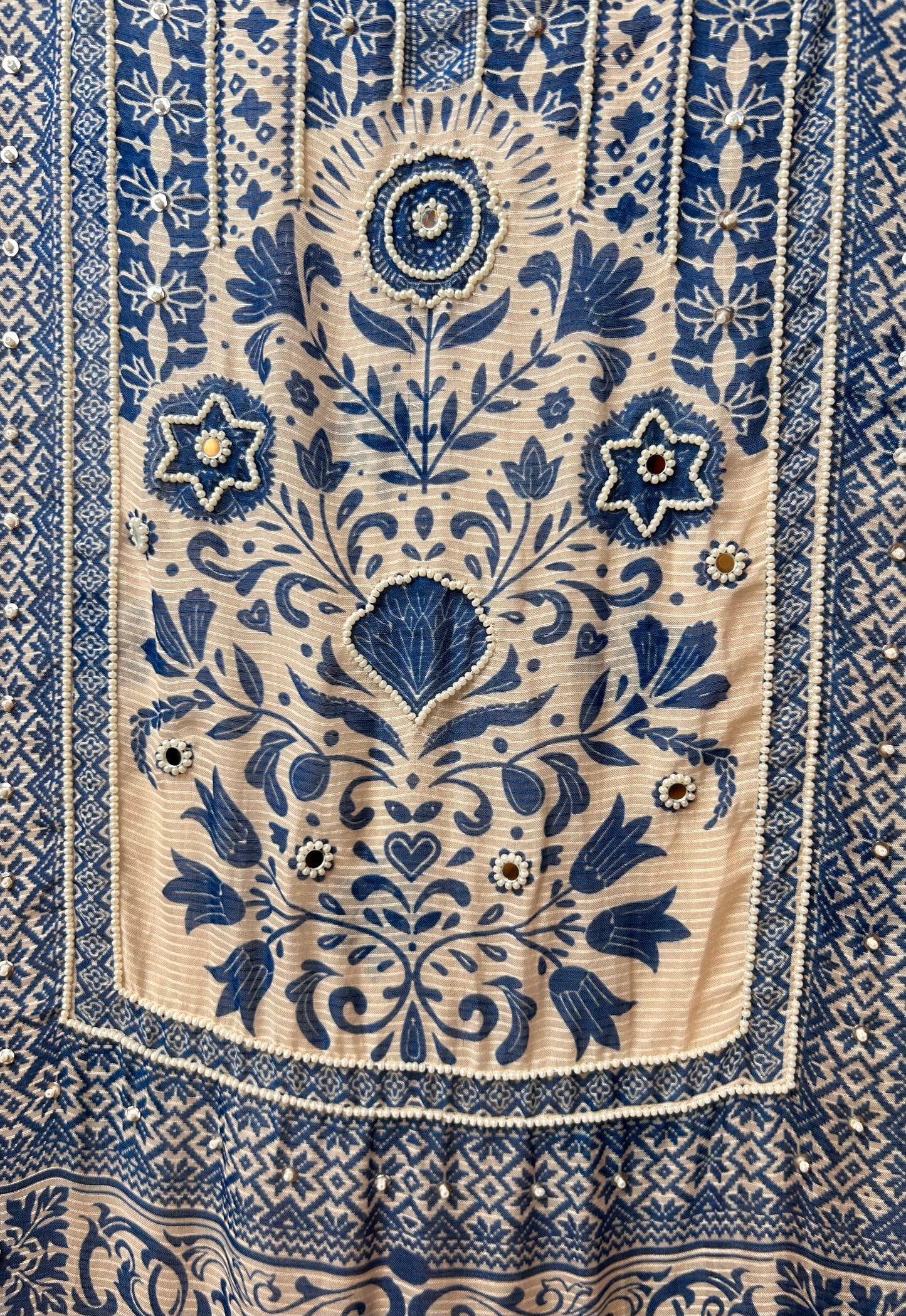Amoli Mul Cotton Suit (Blue)