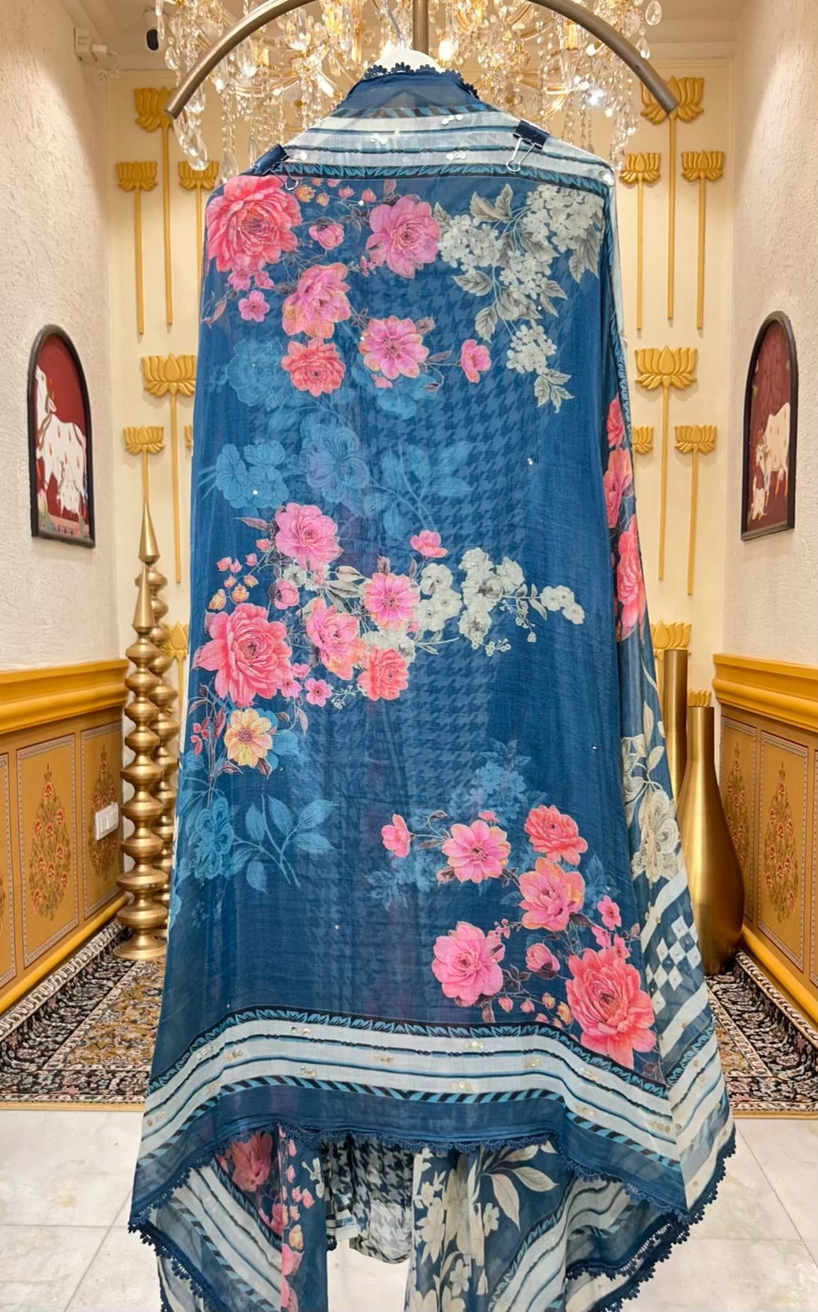 Aavira Mul Bloom Suit (Blue)