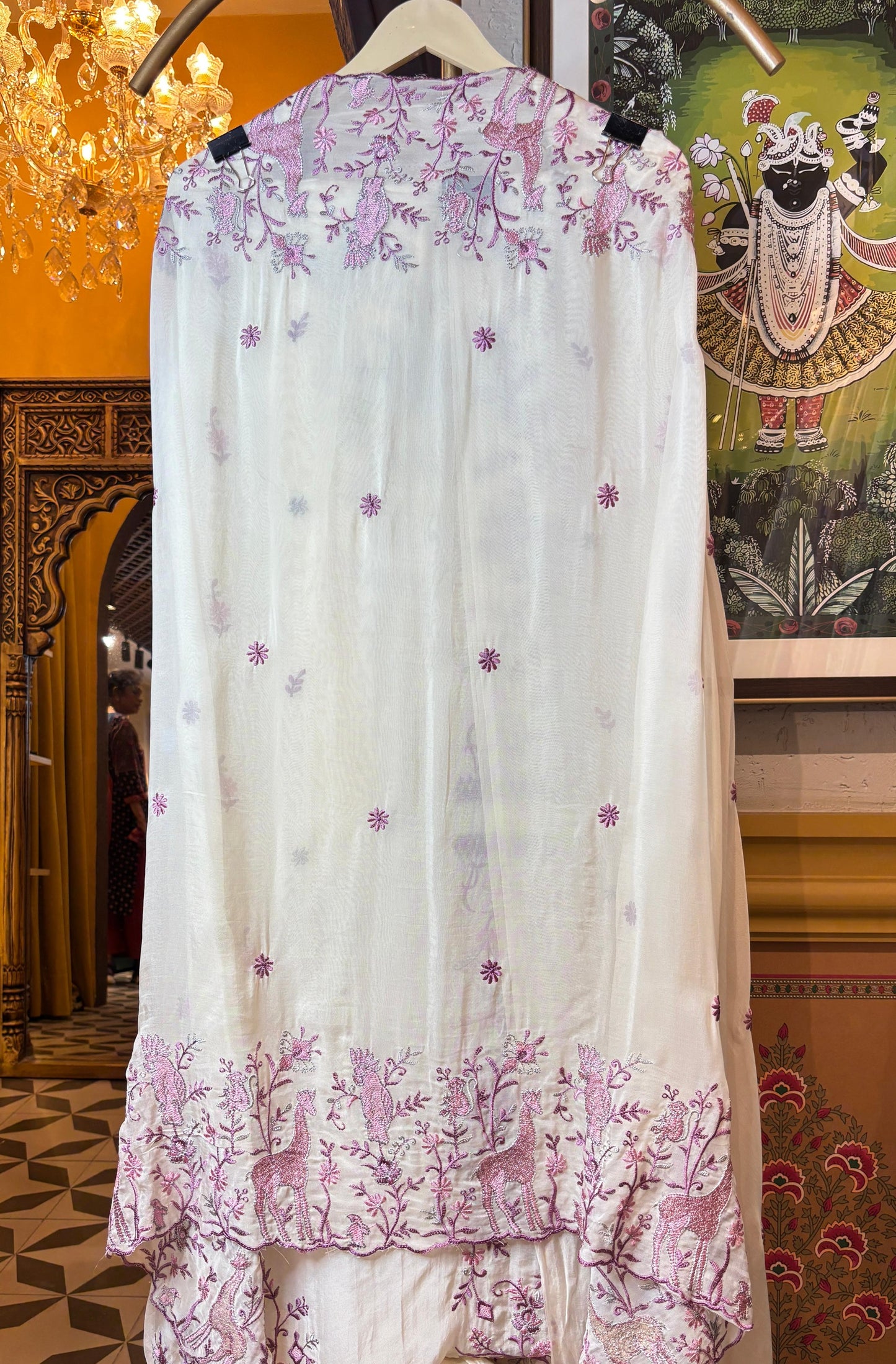 Aarvika Organza Suit (Ivory)