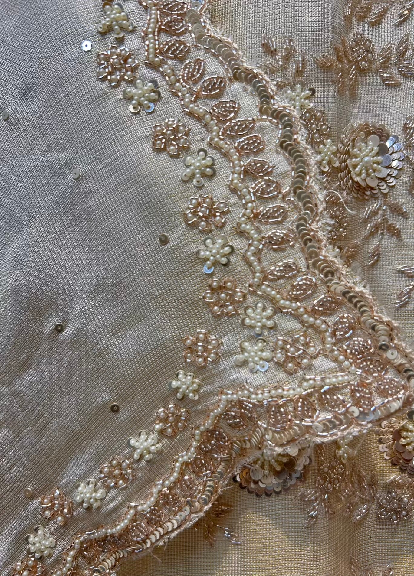 Noorvi Sequin Veil Organza Suit