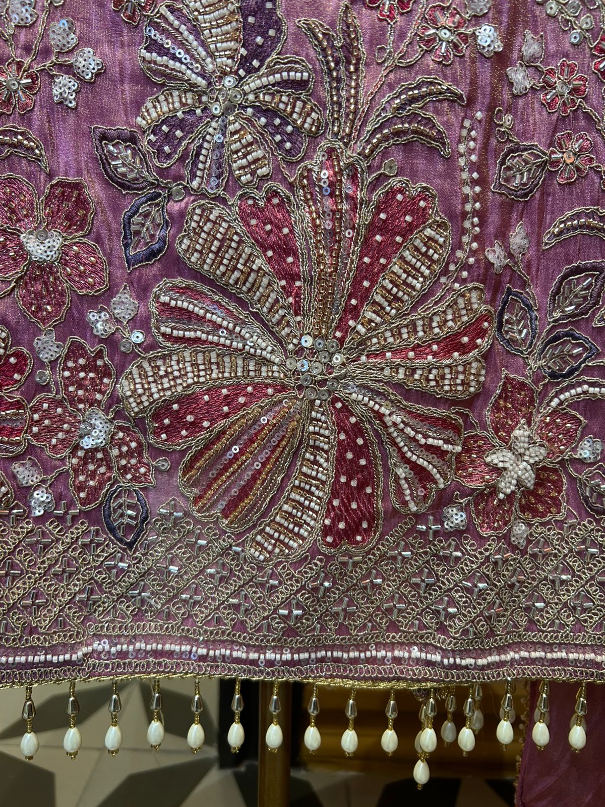 Aureza Organza Suit (Lavender)