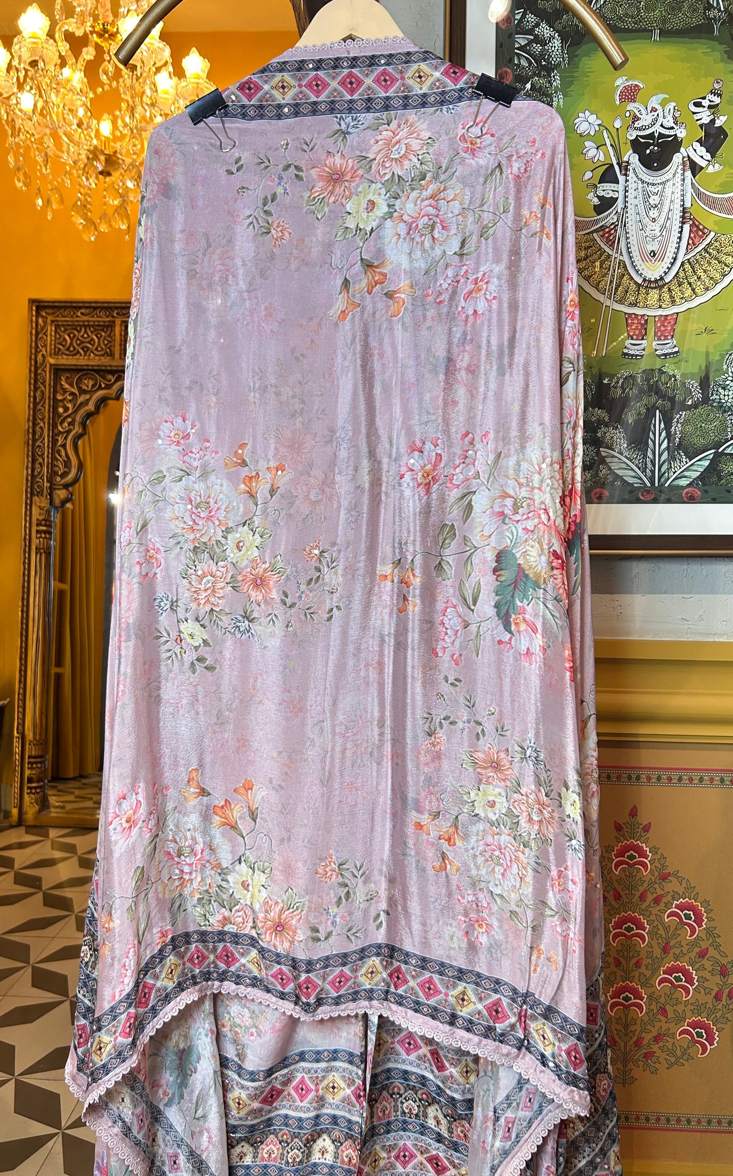 Kanira Crepe Suit (Pink)