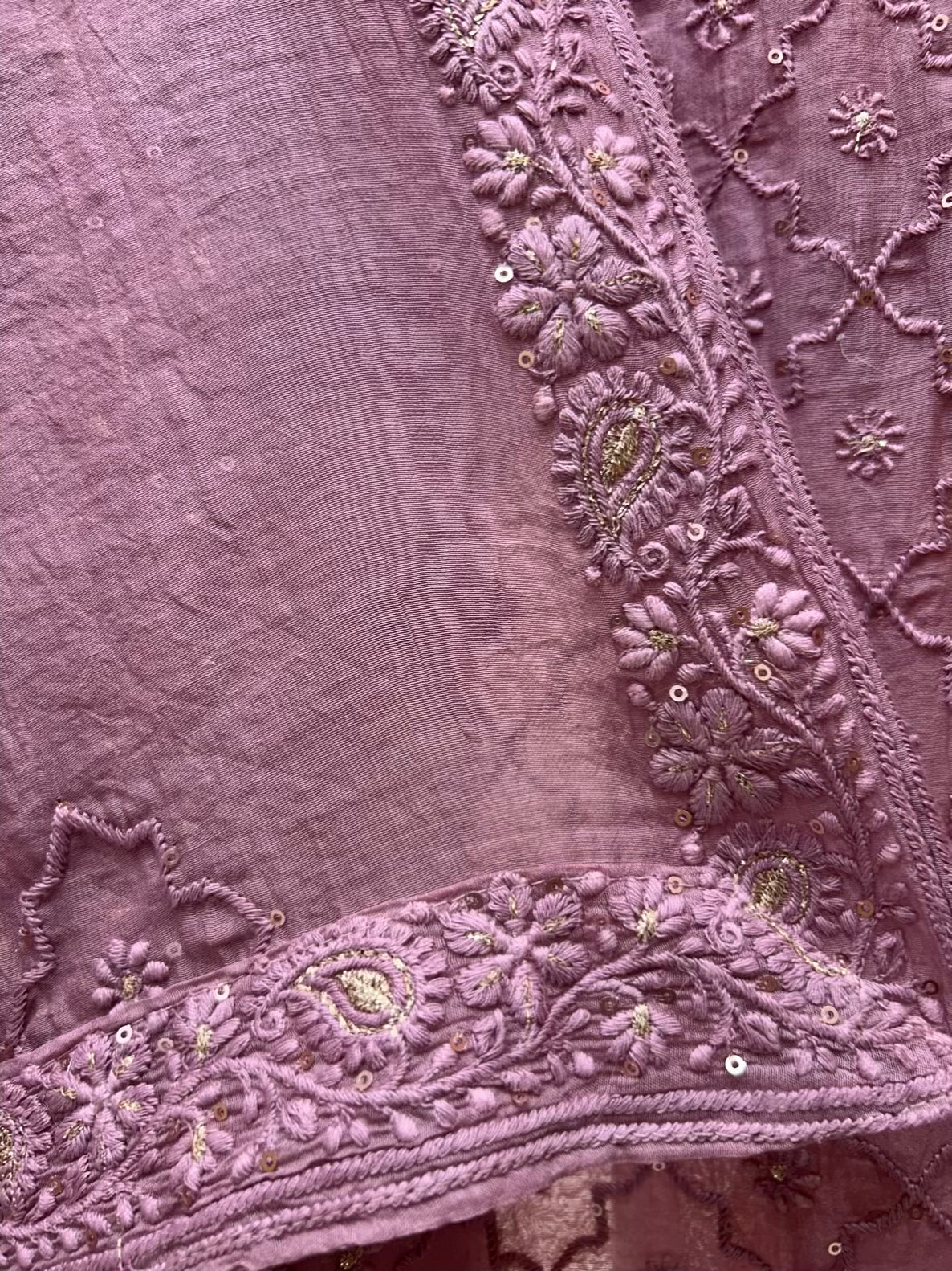 Husna Sequin Bloom Suit (Lavender)