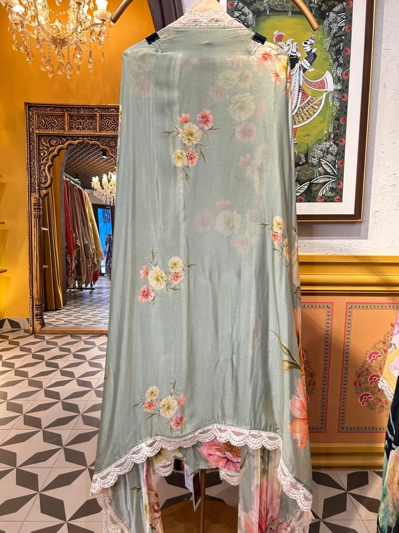 Aabroó-E-Pashm Suit (Green)