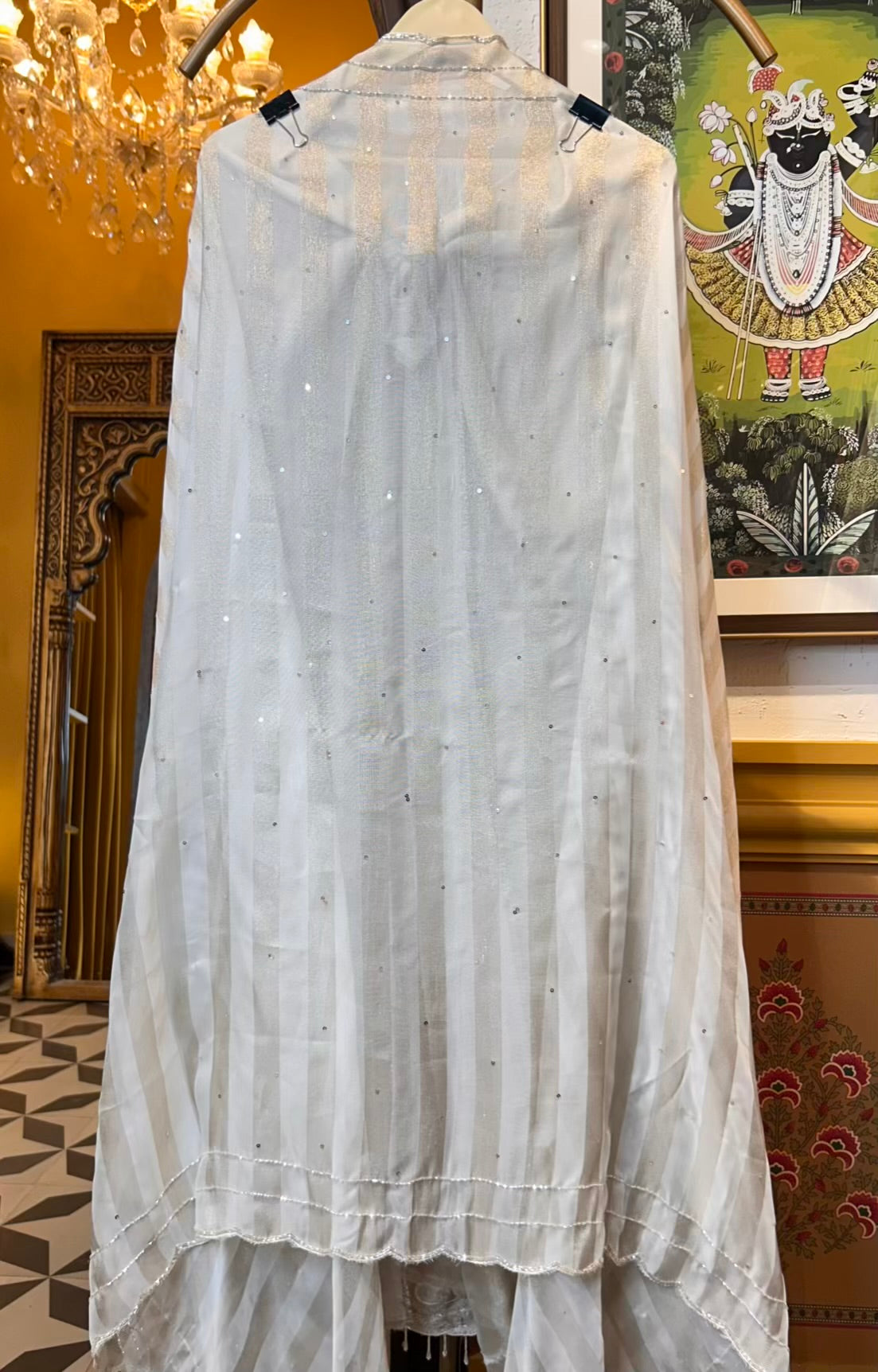 Seranza Organza Suit (Ivory)