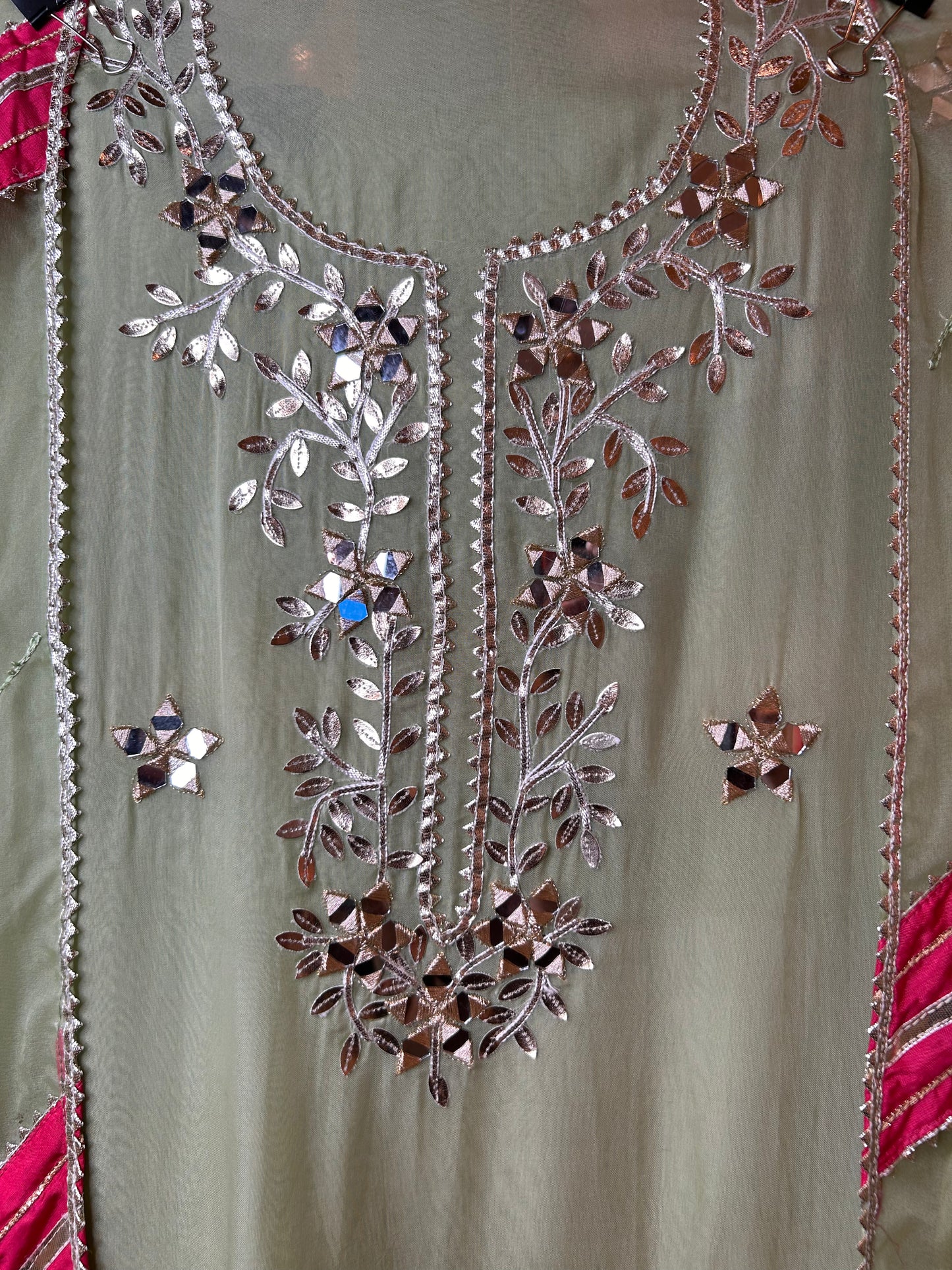 Raagini Organza Suit (Green)