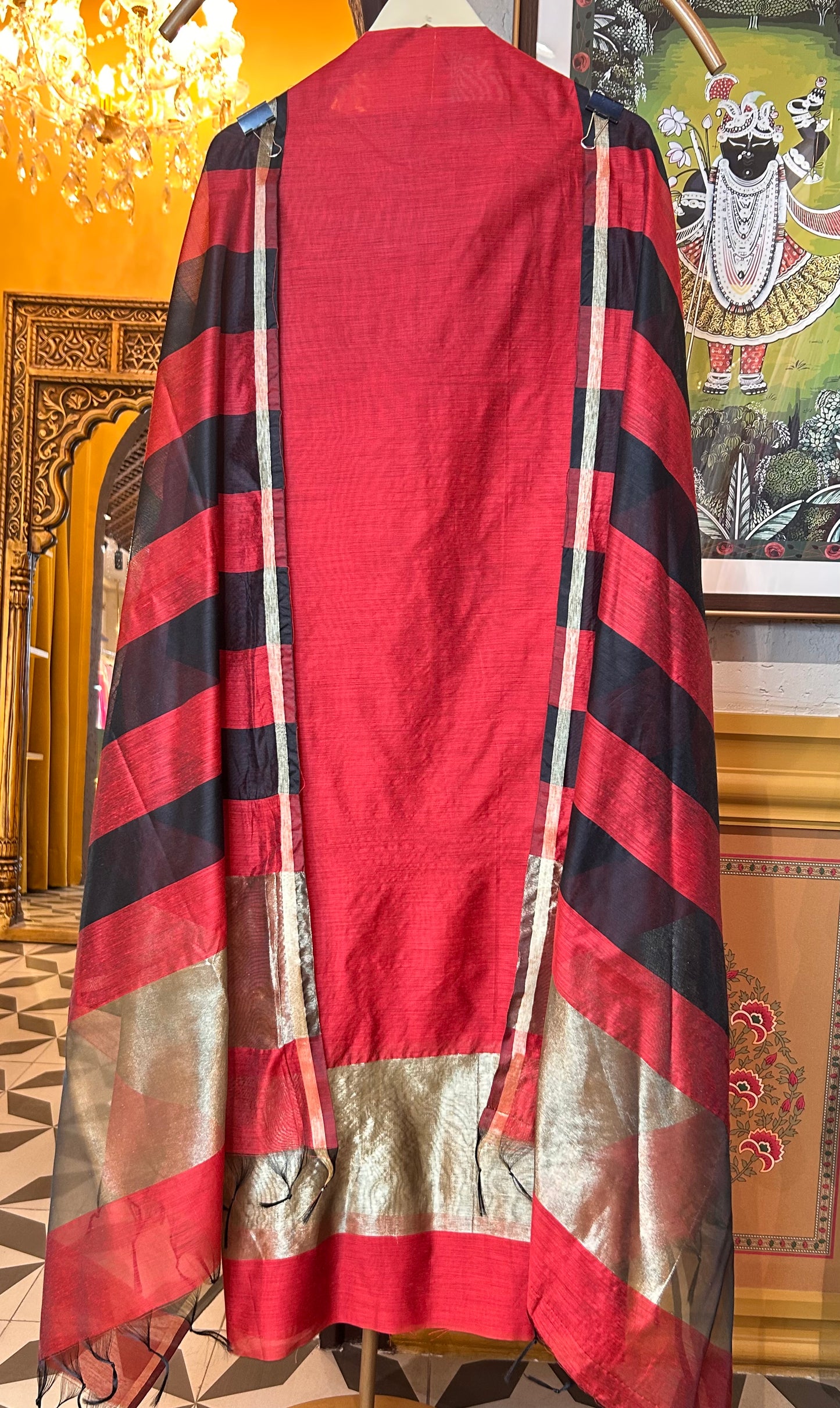 Zarnoor Chanderi Suit (Red)