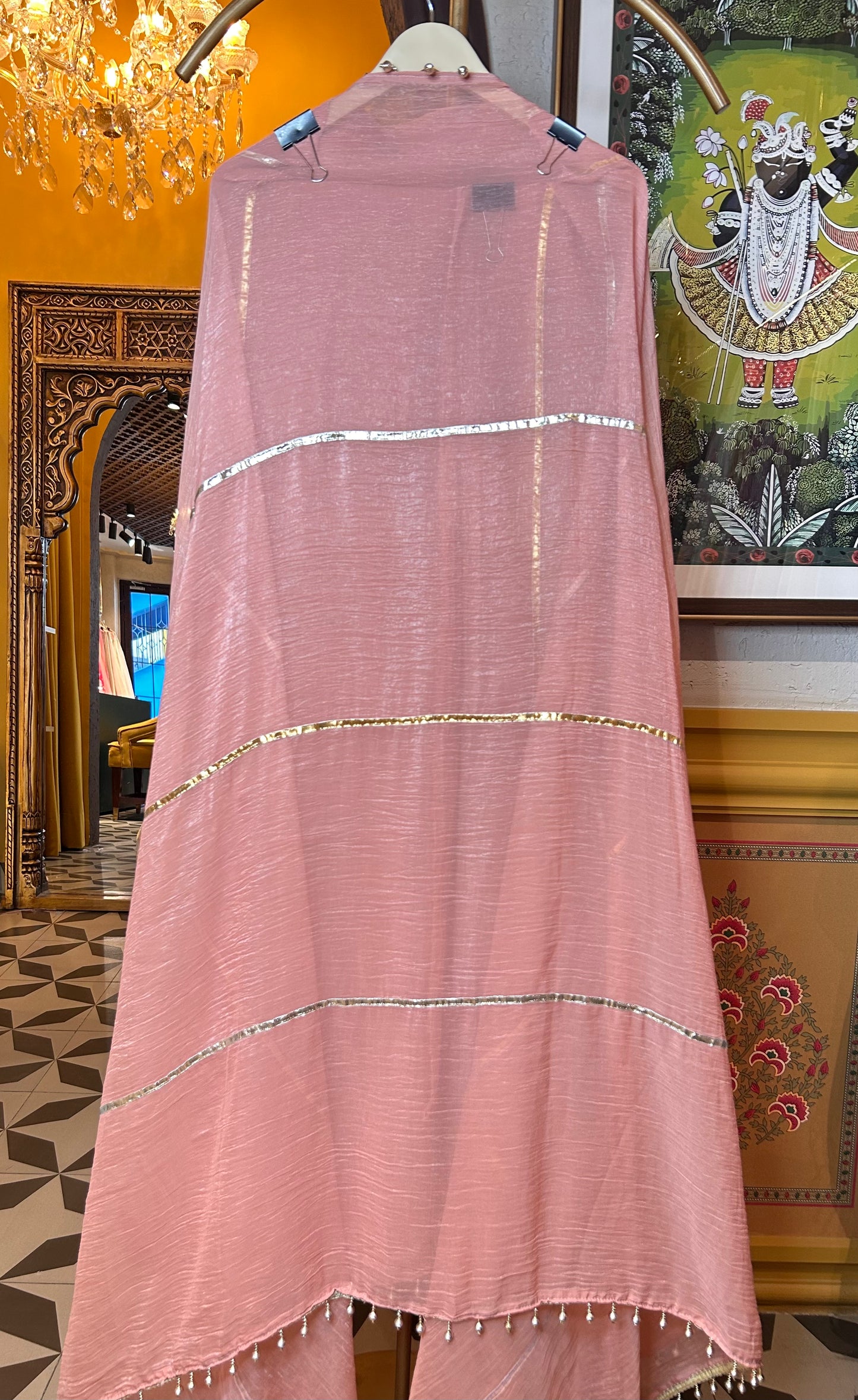 Tissue Organza suit(Peach)