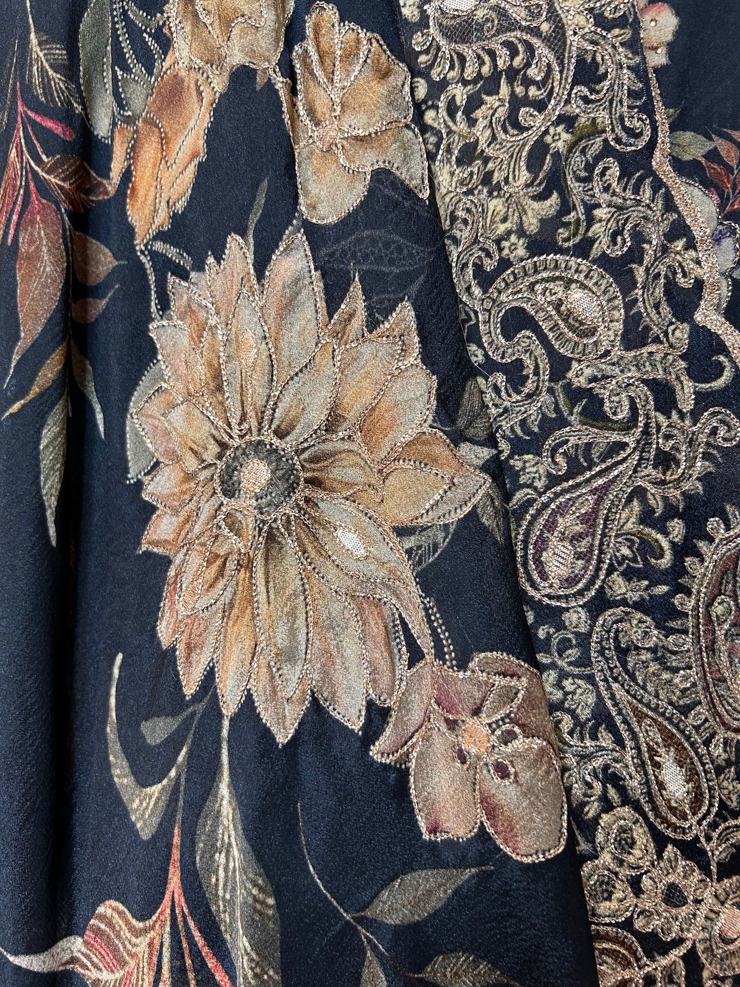 Zariah Pure Crêpe suit(Dark blue)