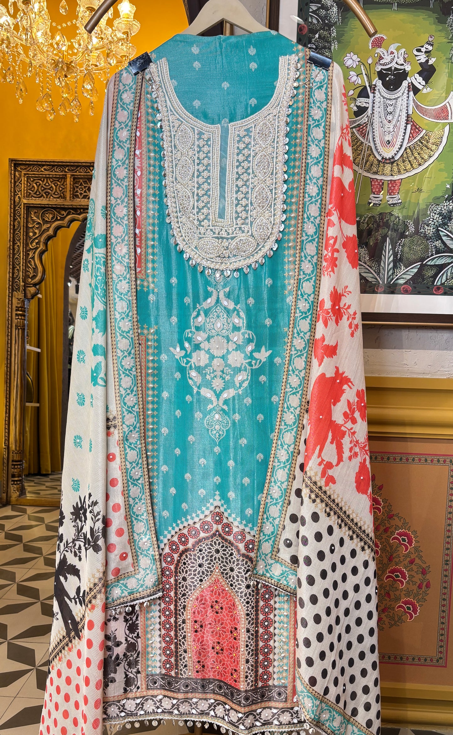 Nayab Shimmer Organza Suit