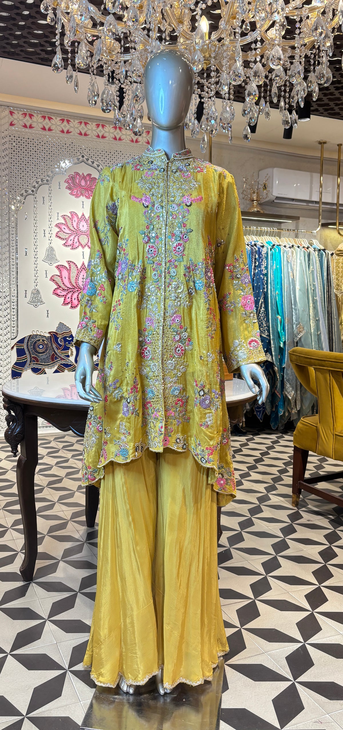 Sorevya Indo-Western Sharara Set