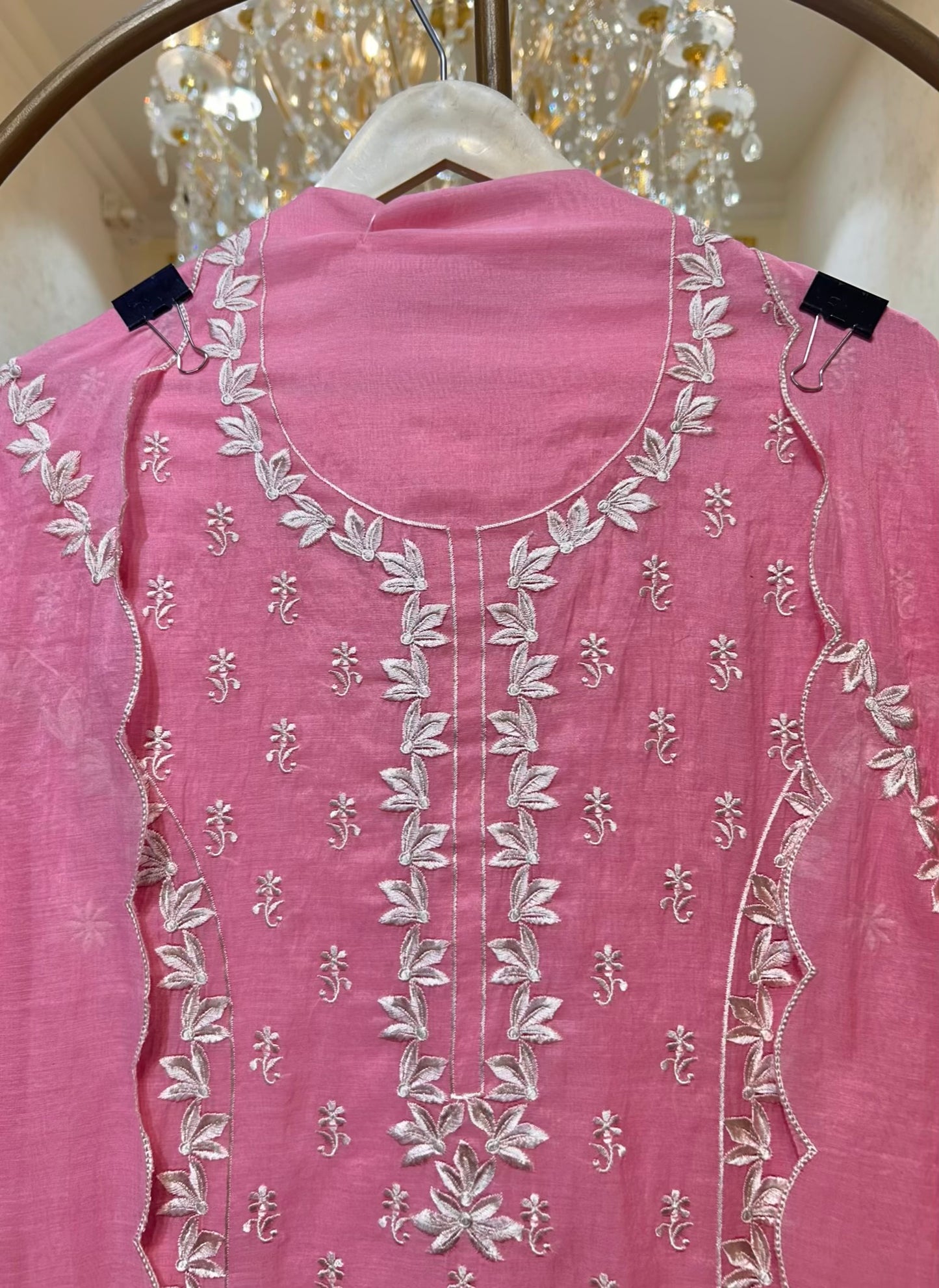 Aarini Resham Veil Suit (Pink)