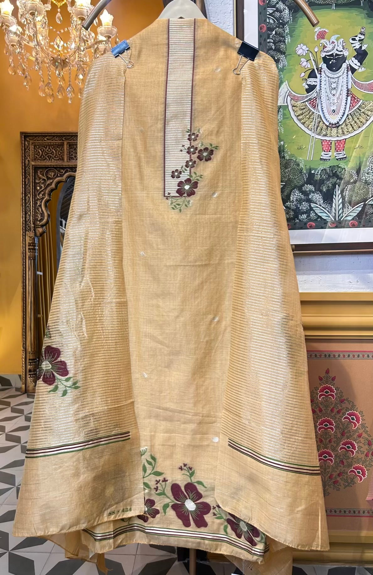 Zarjam Jamdhani Suit (Yellow)
