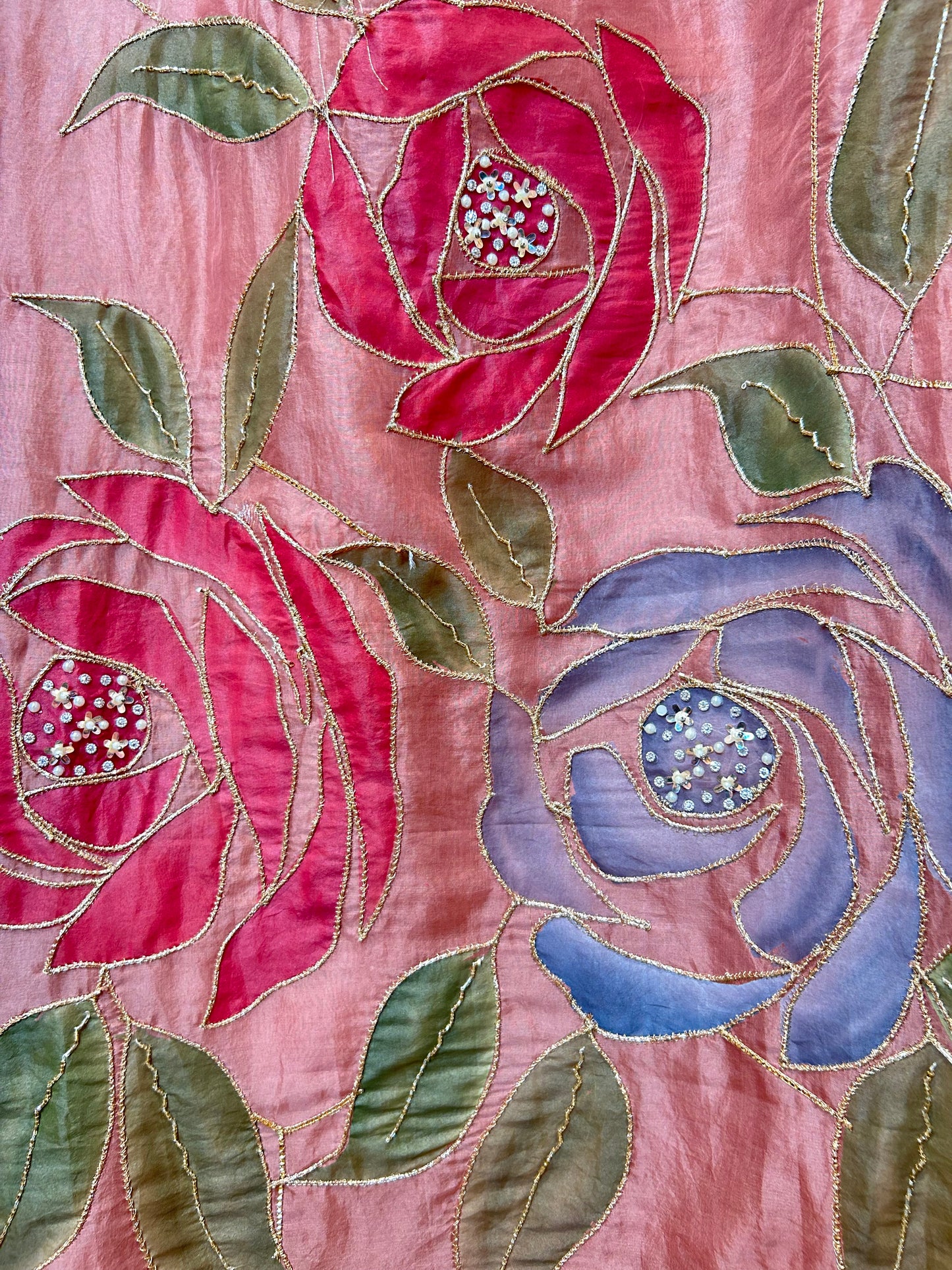 Gulrosh Organza Suit (Pink)