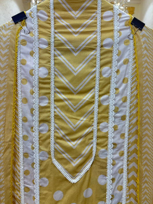 Roselle Lace Cotton Suit