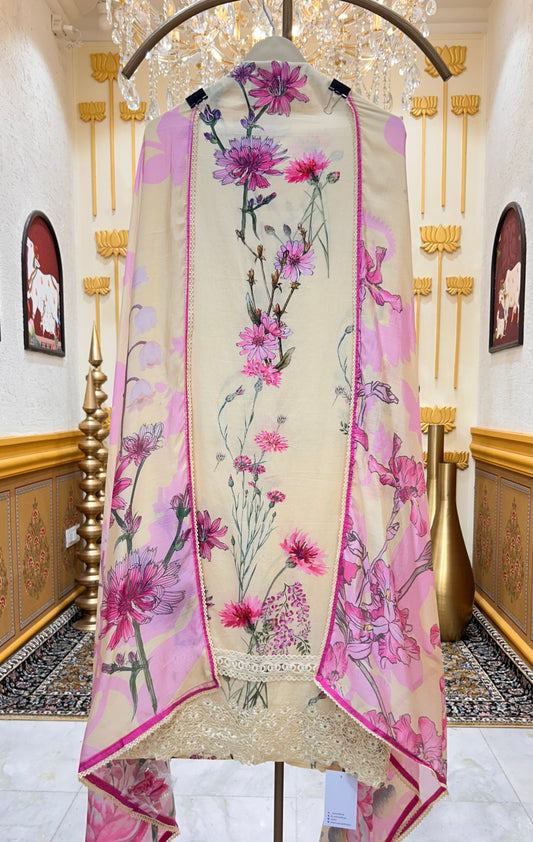 Iraaya Cotton Veil Suit (Yellow)