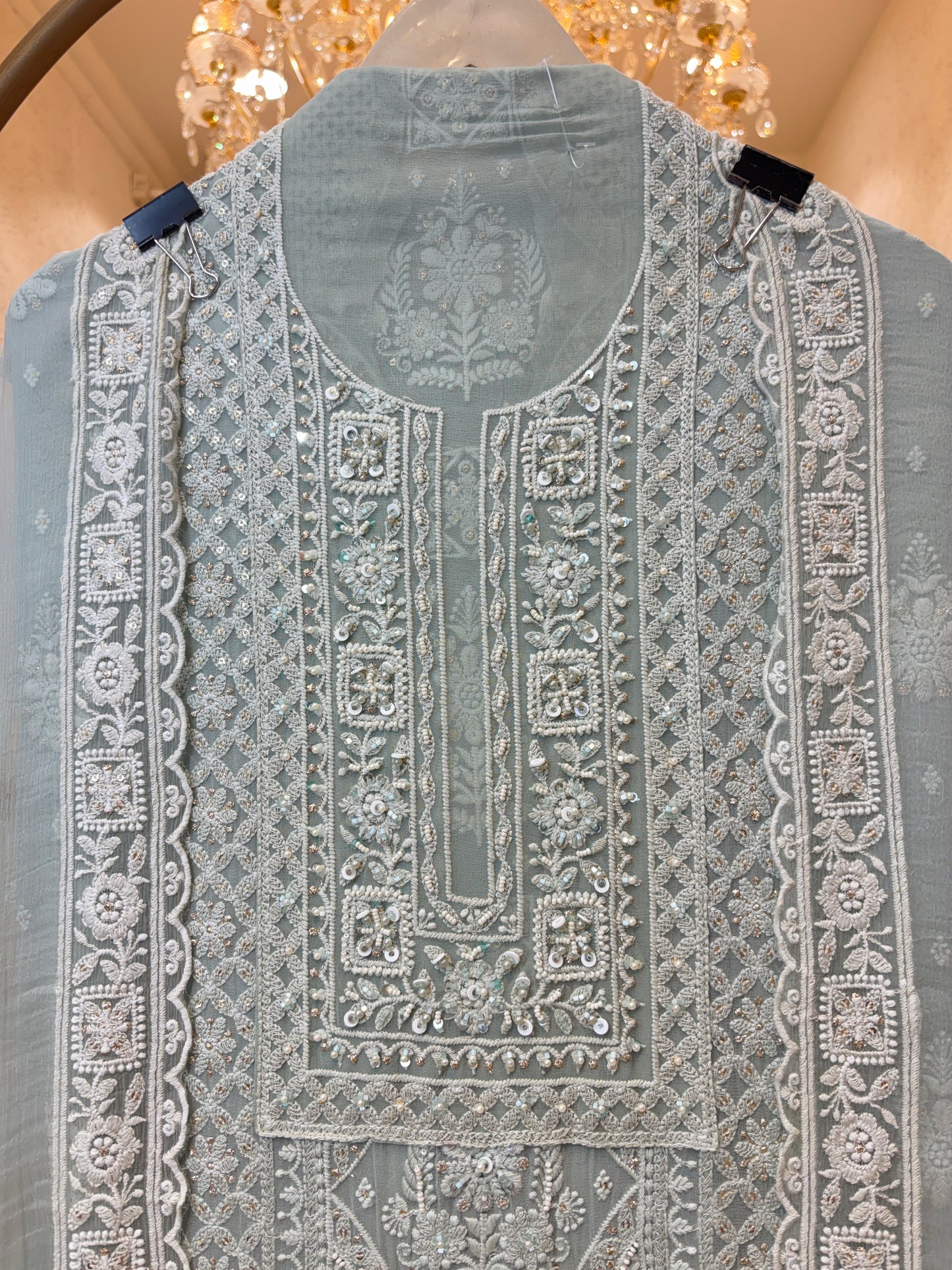 Ruhzaar Threadcraft Georgette Suit