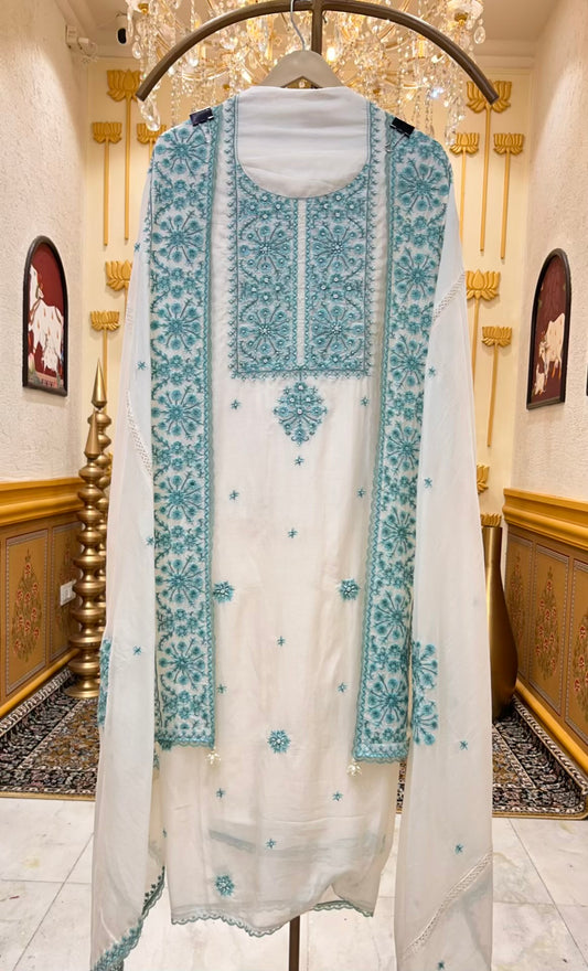 Amayra Pearl Veil Suit (Blue)