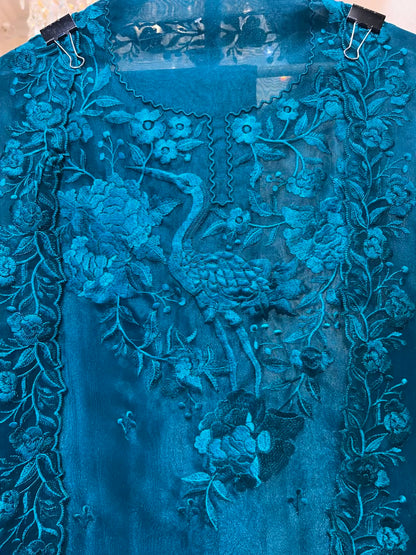 Ariyah Thread Élan Suit (Peacock Blue)
