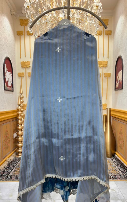 Zarnooré-Modal Suit (Peacock Blue)