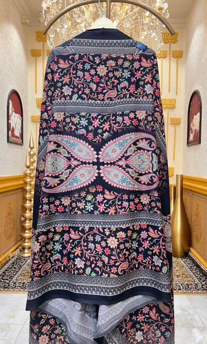 Rivaya Pashmina Loom Suit (Black)