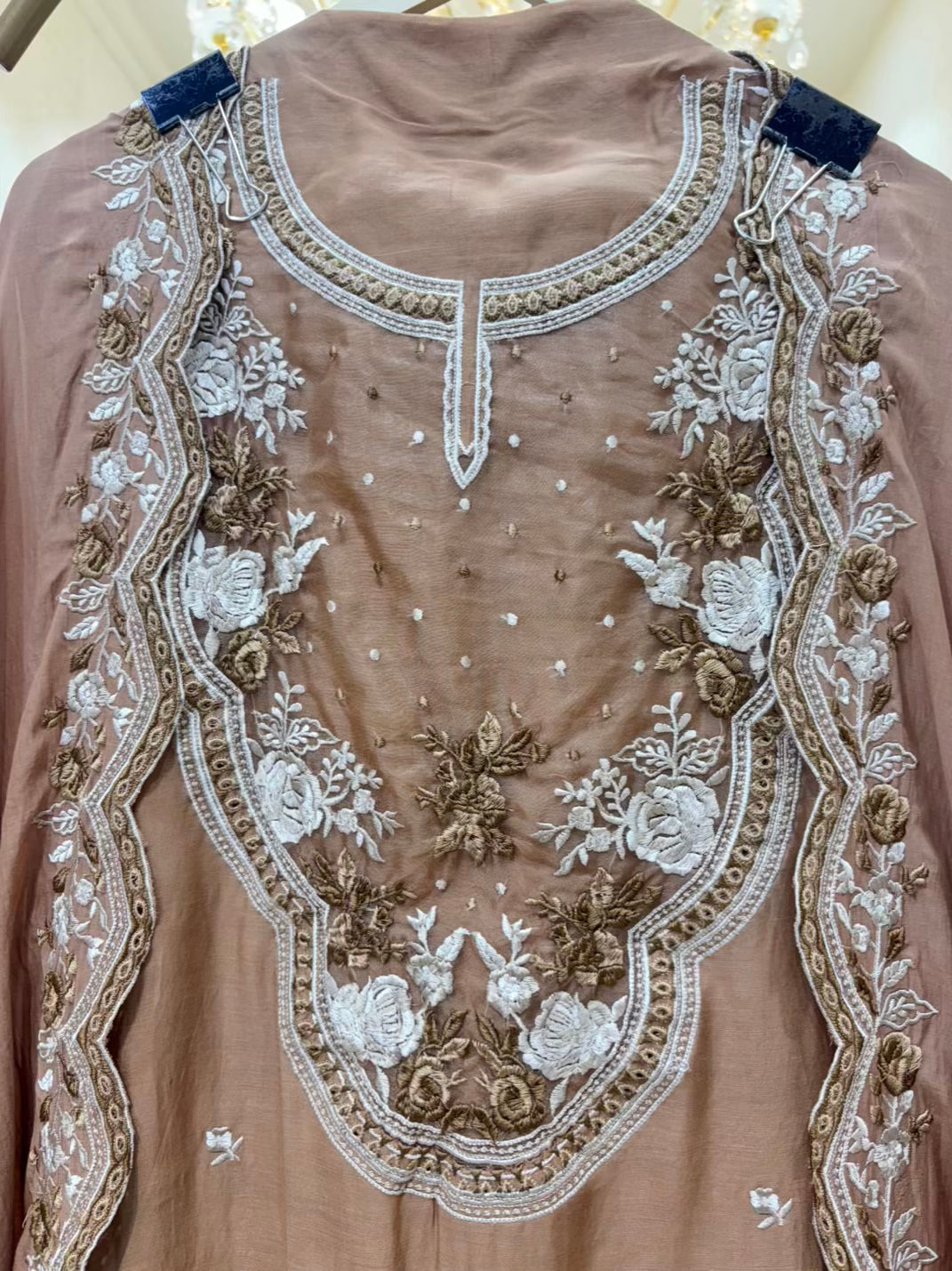 Meher Thread Patch Chanderi Suit