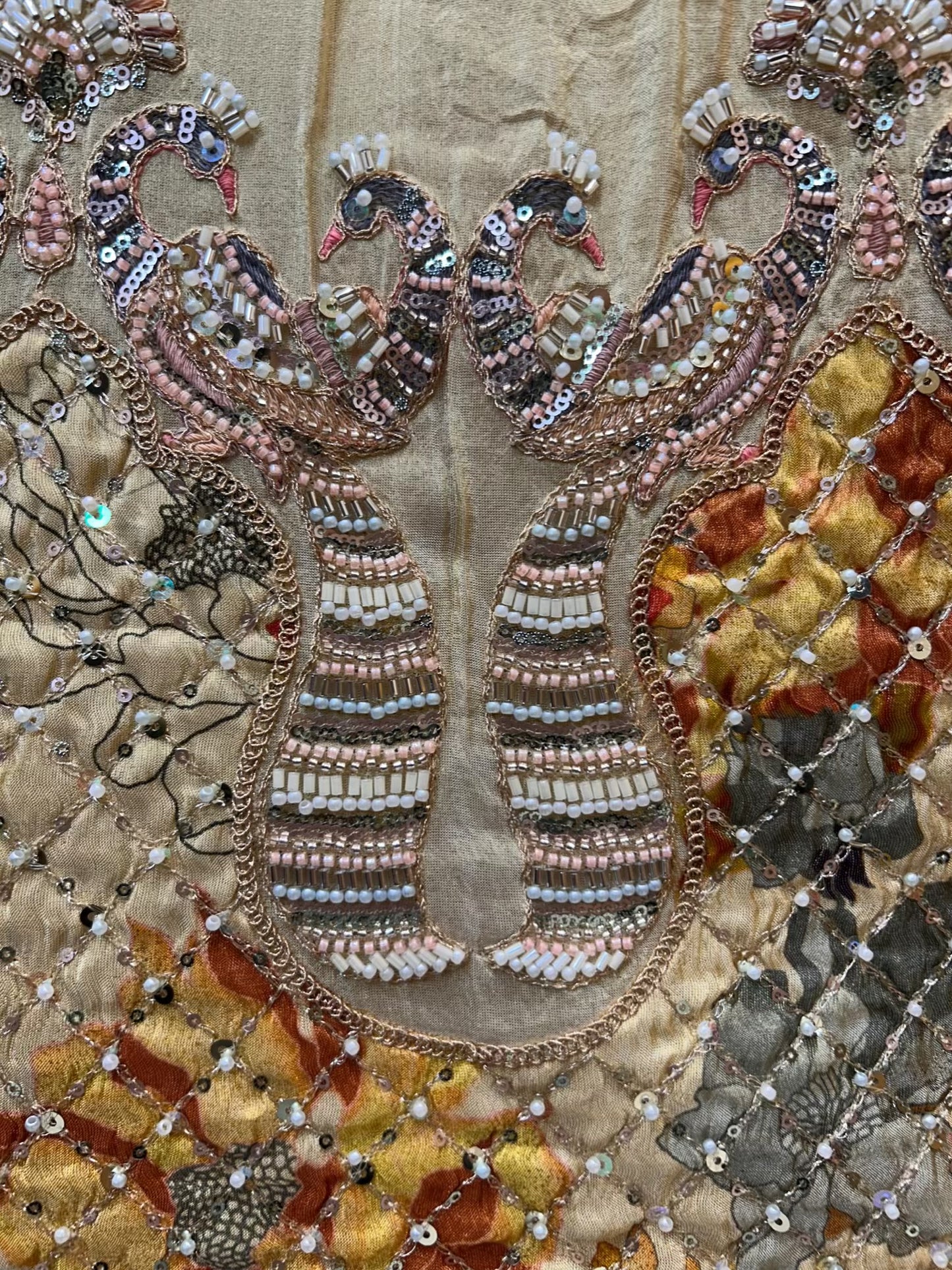 Merzara LumiGarara Suit (Ivory & Yellow)