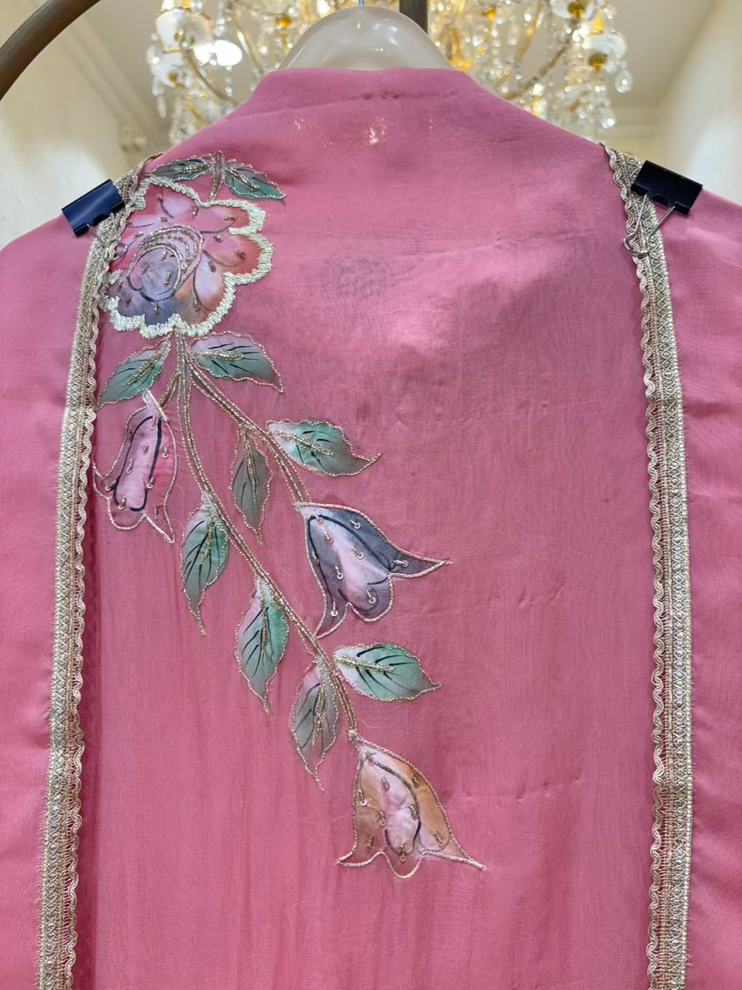 Vrinda Handpaint Organza Suit