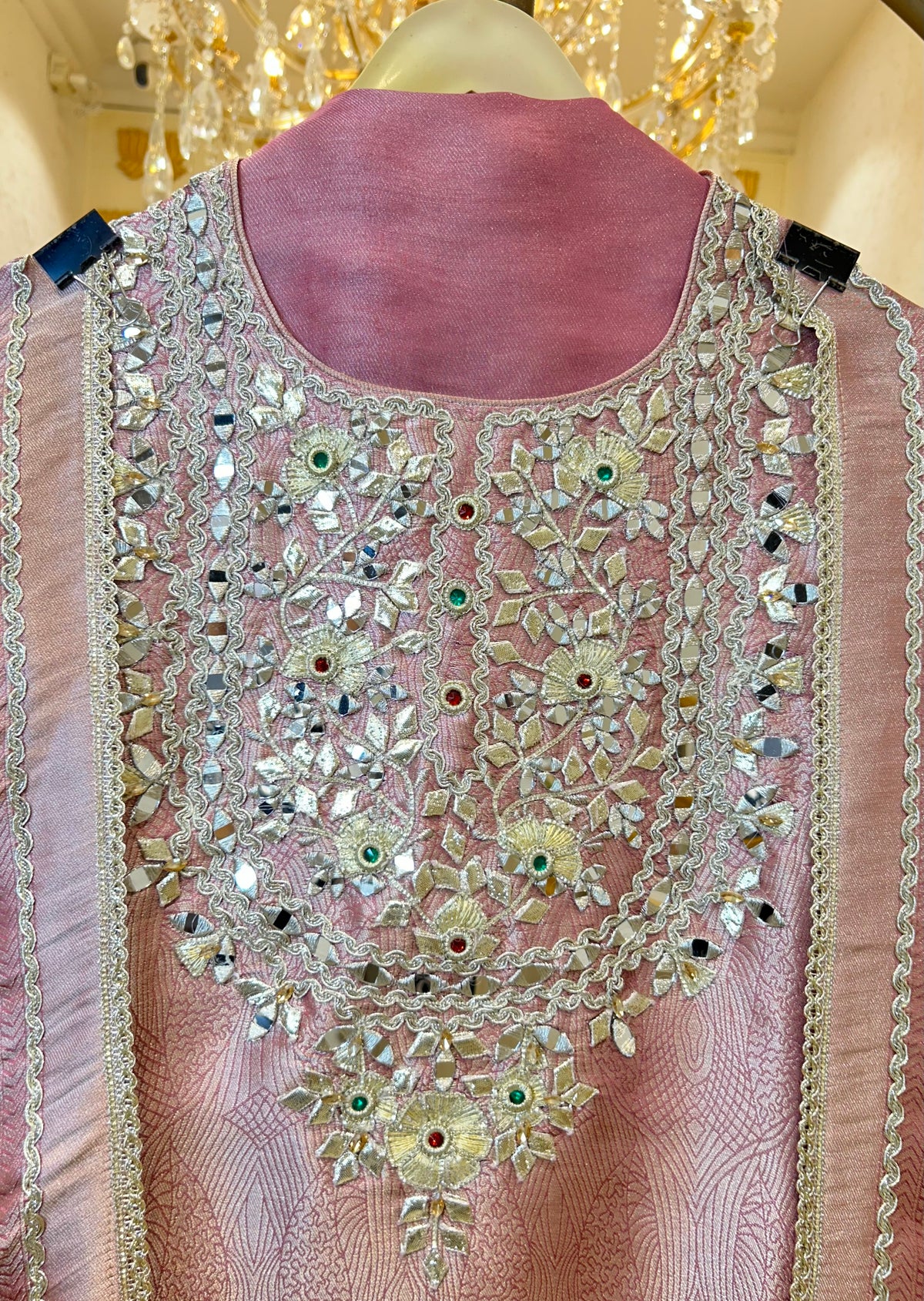 Rangbaari Brocade Shimmer Suit