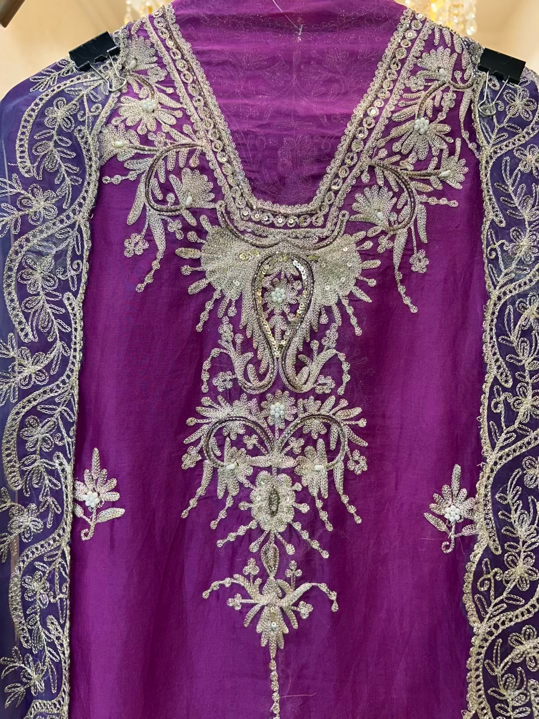 Ruhmira Haathkaar Suit (Purple)