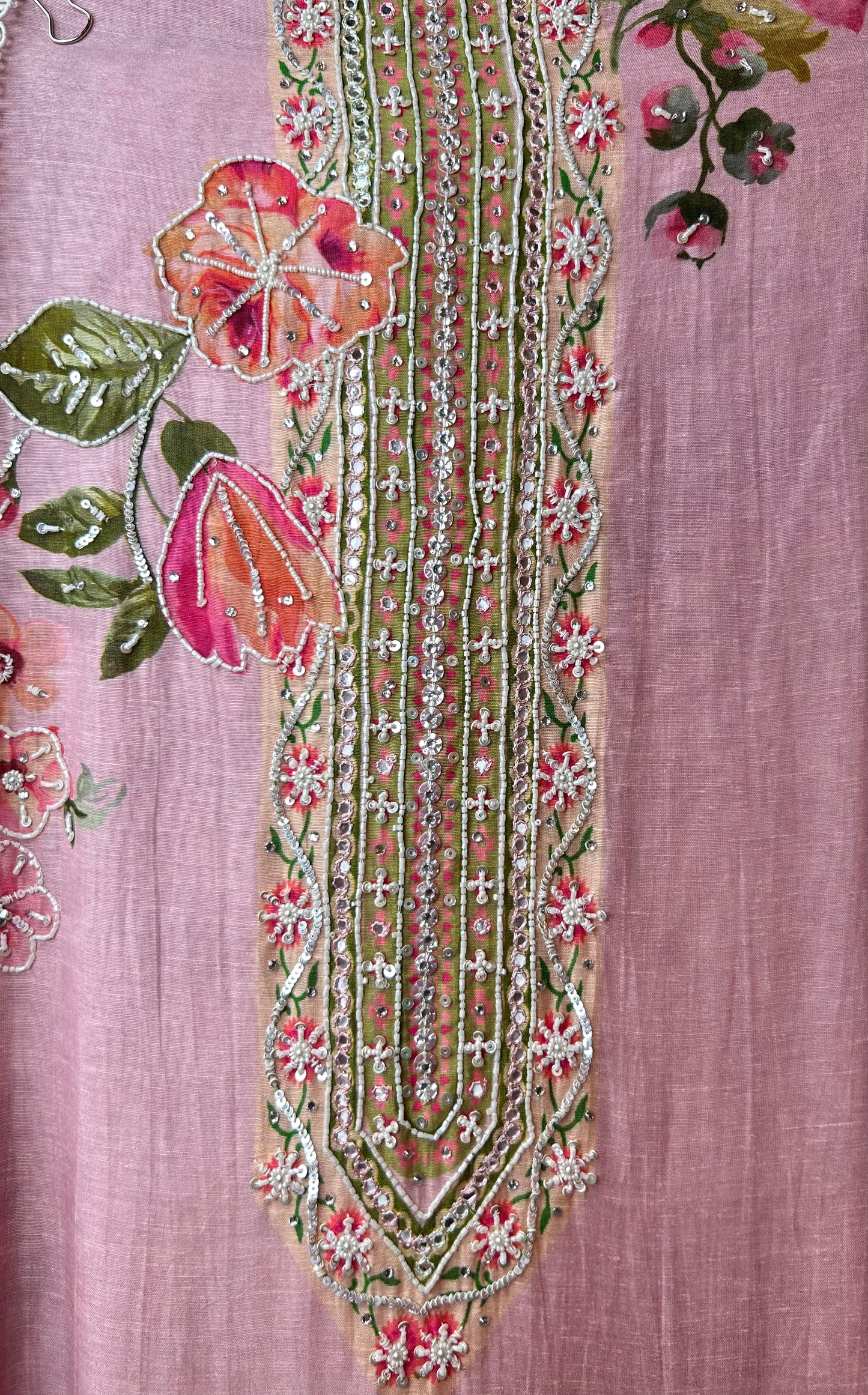 Aarunya Chanderi Mul Suit (Pink)