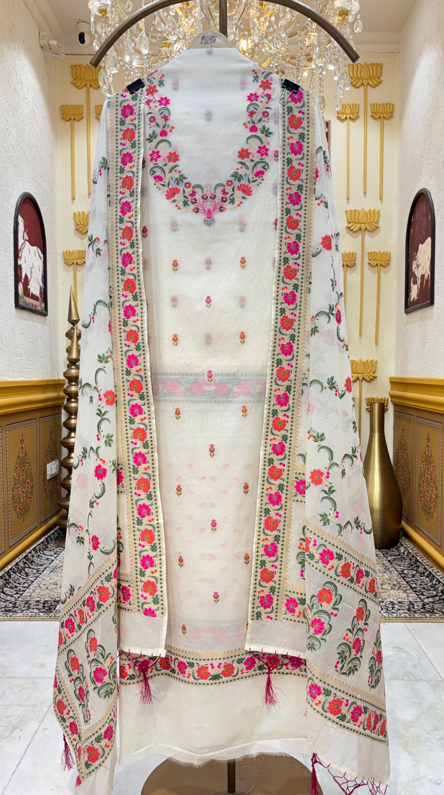 Rajvella Banarasi Chanderi Suit