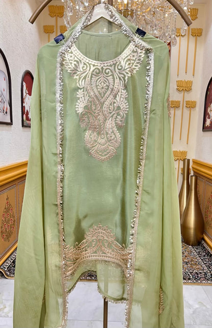 Arezya Kinari Élan Farshi Set (Green)