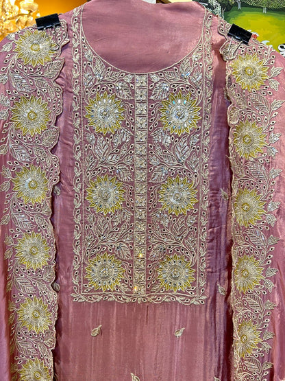Elnara Silk Organza Suit (Lavender)