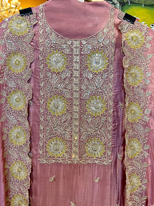 Elnara Silk Organza Suit (Lavender)