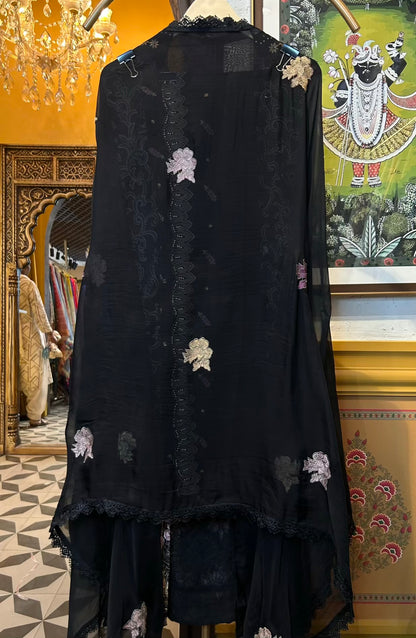 Arzisha Organza Suit (Black)