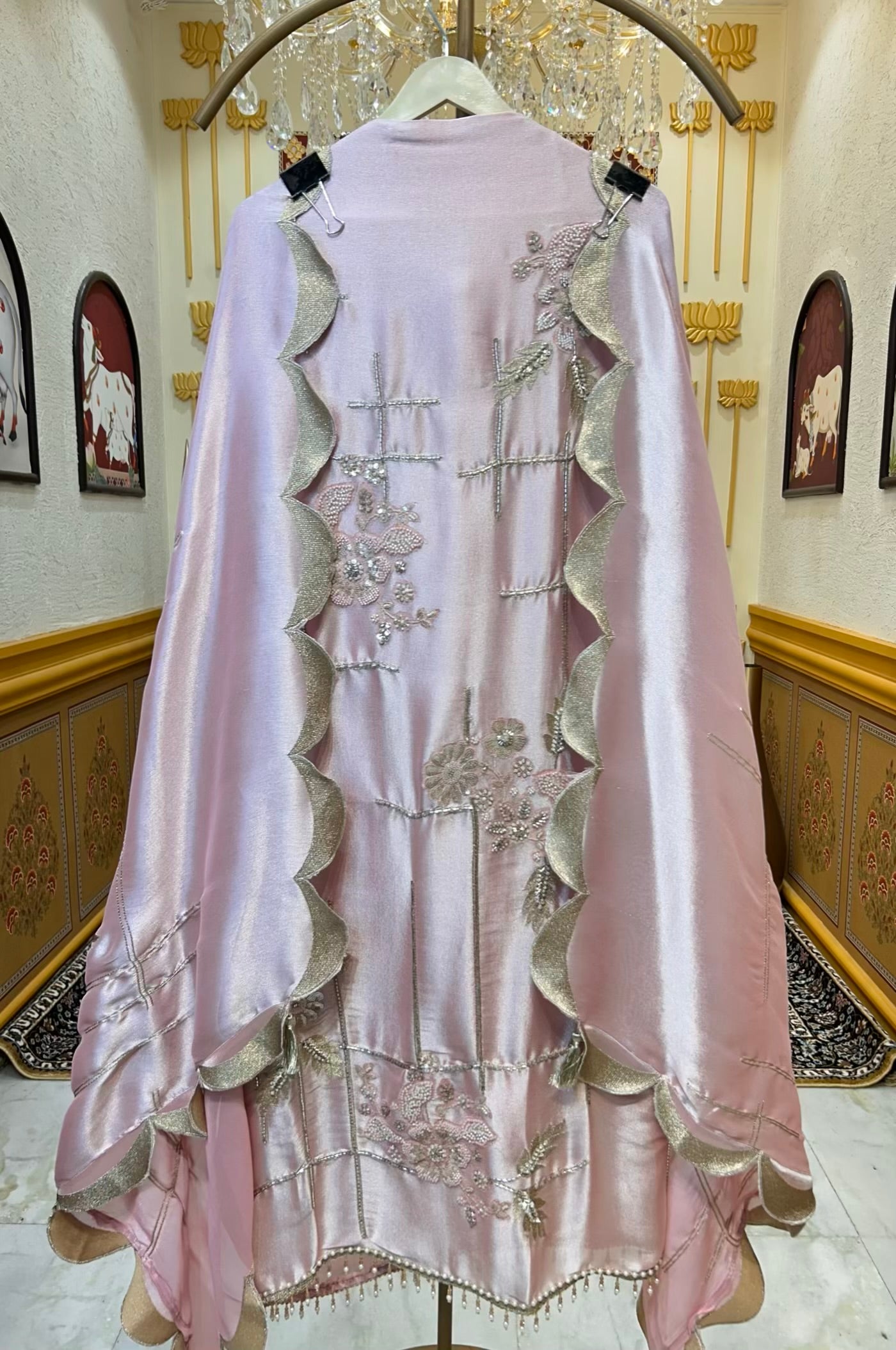 Mahira Veil Suit (Peach)
