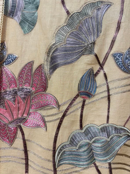 Veda Linen Zari Suit