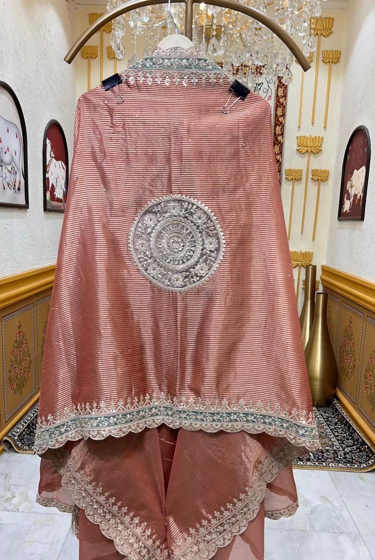 Sarvini Shimmer Bloom Suit (Mauve)